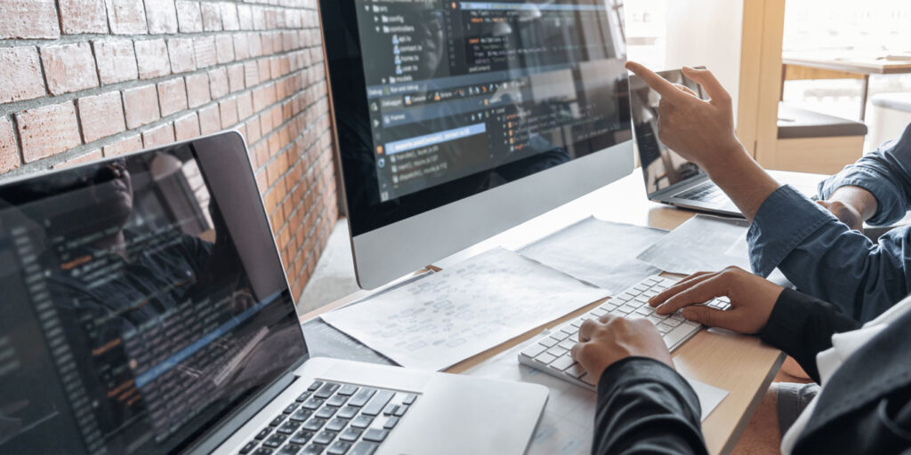 Pantallas y programador web código