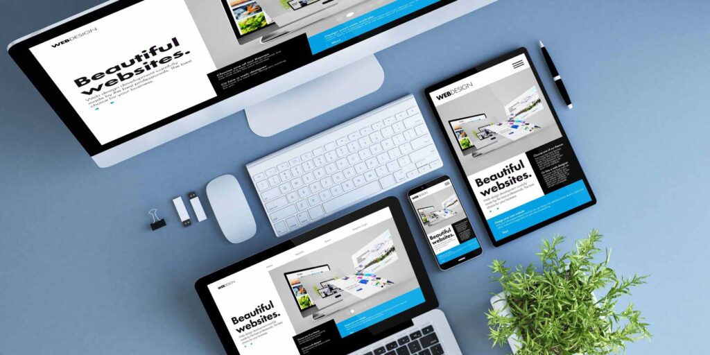 aplicción online en diferentes tamaños de pantalla