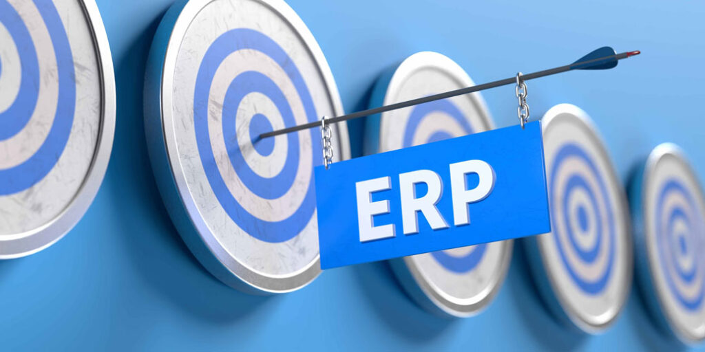 cartel con palabra ERP