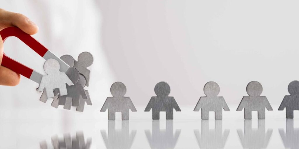 imagen representando la conversión y retención de clientes