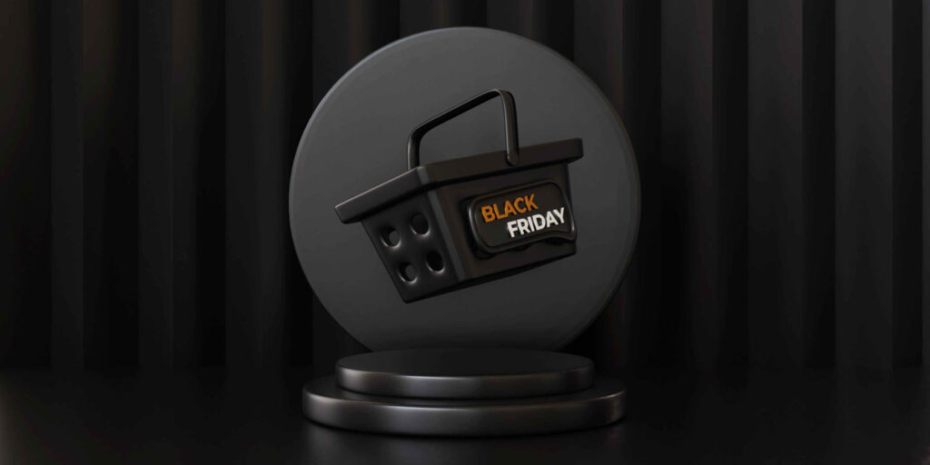 La importancia de un buen conector en el Black Friday - imagen de carrito en Black Friday