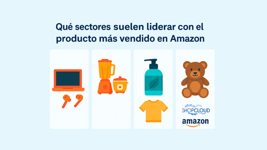 Qué sectores suelen liderar con el producto más vendido en Amazon